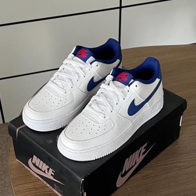 Giày Nike Air Force 1 'White Deep Royal' GS [CT3839 101]