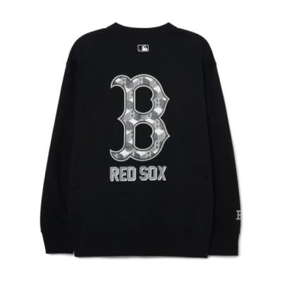 Áo Sweater MLB Cube Mono Big Logo Boston Red Sox Black [3AMTM0131 43BKS]