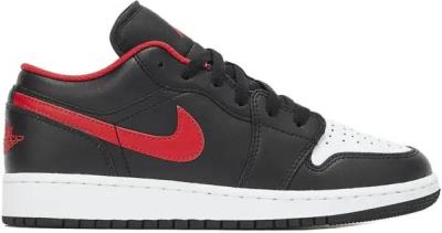 Giày Nike Air Jordan 1 Low GS Black Fire Red [553560 063] - YYY