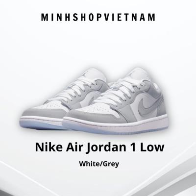 Giày Nike Air Jordan 1 Low White/Grey **[O] [DC0774 105]