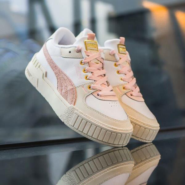 Giày Puma Cali Sport Frosted Hike White Pink