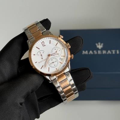 Đồng Hồ Maserati Tradizione Chronograph Silver/Gold' [8873625001]