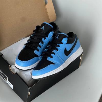 Giày Nike Air Jordan 1 Low 'University Blue Black' ** [553558 403]