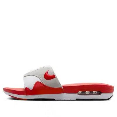 Dép Nike Air Max 1 Slide ‘White University Red’ [DH0295-103 ]