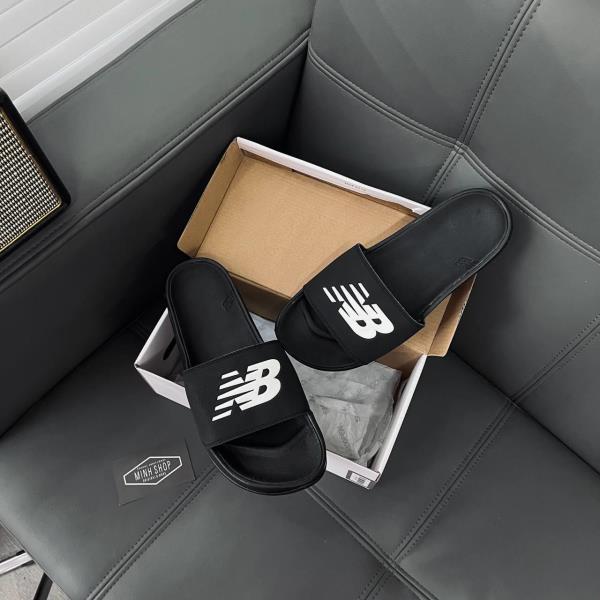 ***SALE*** Dép New Balance Black White Big Logo NB [SMF200B1]