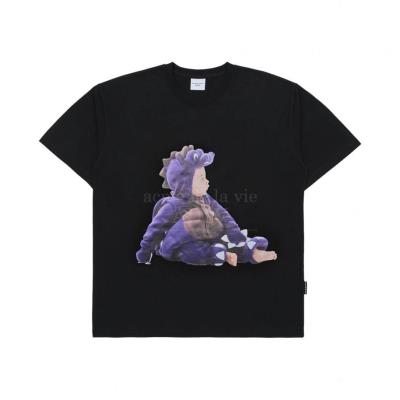 ÁO THUN ADLV BABY FACE PURPLE DINOSAUR BLACK [ssbkbf pds]