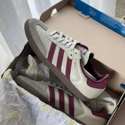 Giày Adidas Samba OG ''Putty Grey / Maroon'' [ID1482]