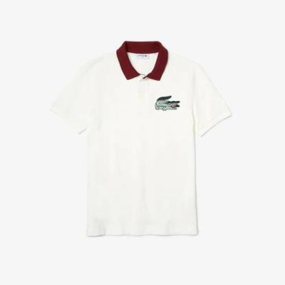 Áo Polo Lacoste Slim Fit Crocodile Badge ''White'' [PH2102 10 NFB]