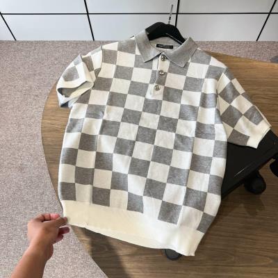 Áo Polo FRANCIS MANTINI Sportswear Checkerboard 'Grey/ White'