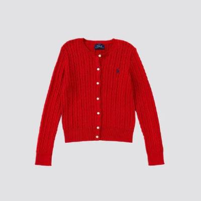 Áo Cardigan Polo Ralph Lauren Sleeve Knitted ''Red'' [211839418021]