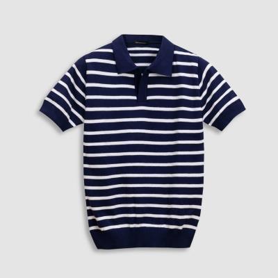 Áo Polo FRANCIS MANTINI Cotton  'navy/ white'