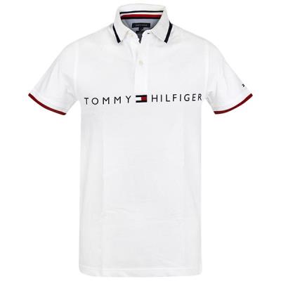 Áo Polo Tommy Hilfiger Slim Fit Flag Logo White [78E9839 112]