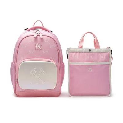 21453 -Set Balo +Túi MLB Lux Monogram New York Yankees 'Pink'