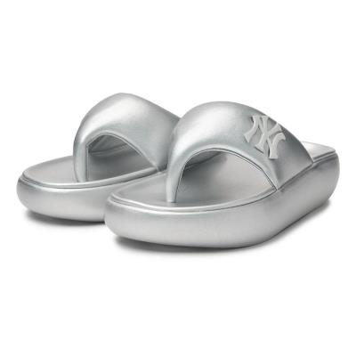 Dép MLB Base Flip-flop New York Yankees 'GREY'  [ 3ALPBFS43 50GRS ]