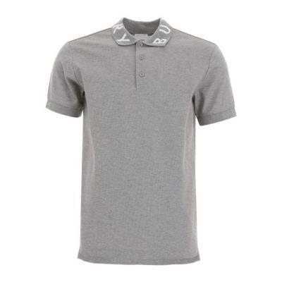 Áo Polo Burberry Logo Intarsia Cotton Piqué ''GREY'' [80838961 003]