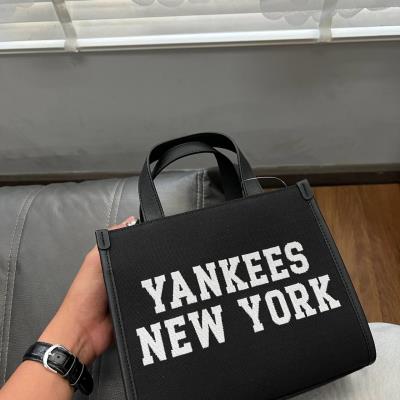 Túi MLB Korea Varsity Jacquard Tote Bag New York Yankees ''Black'' [3AORS024N 50BKS]