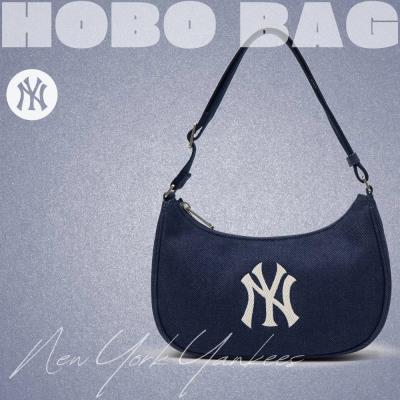 Túi MLB Korea Basic Denim Hobo Bag New York Yankees ''Indigo'' [3ABQM014N 50INS]