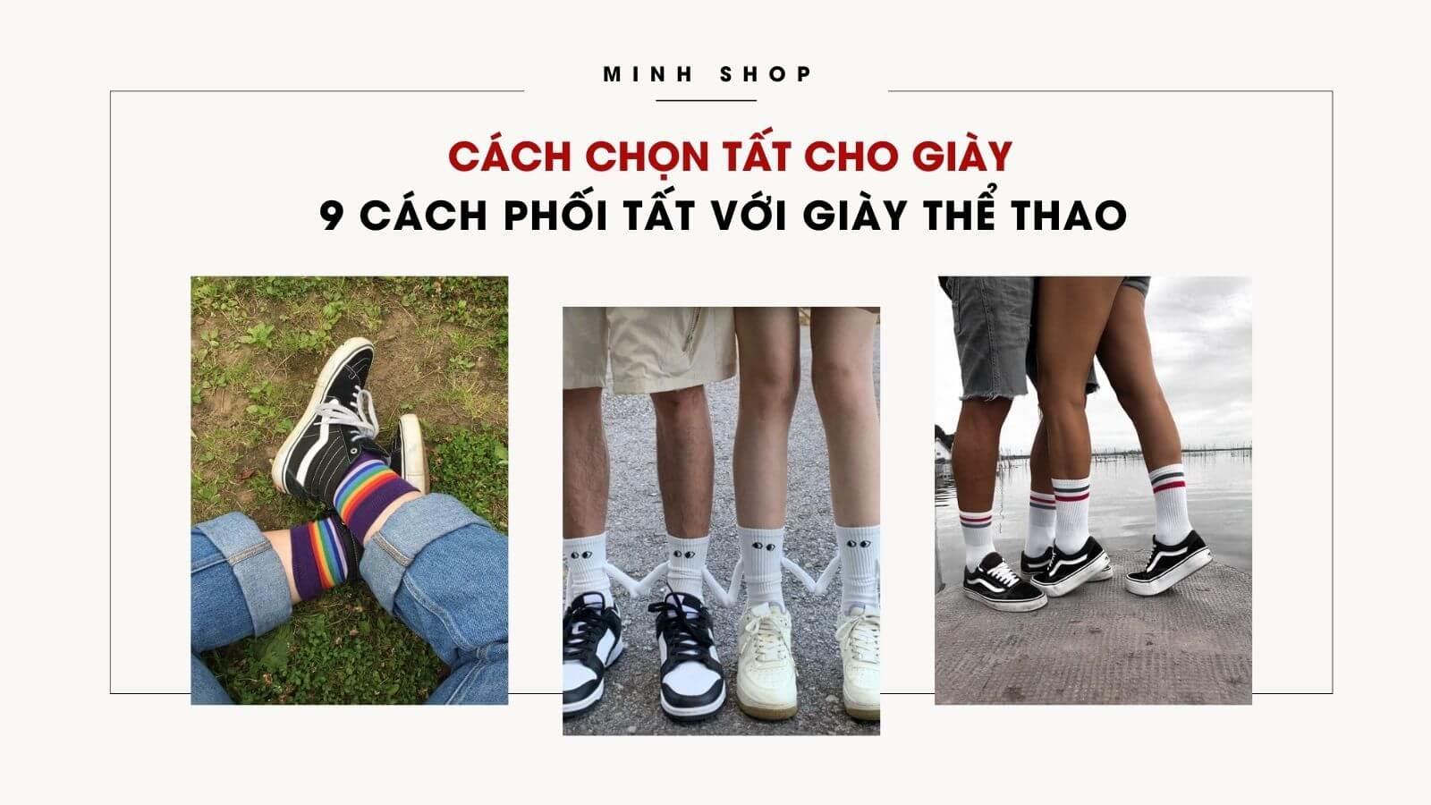 cách phối tất với giày