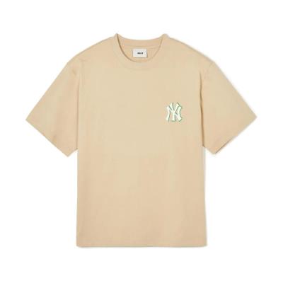 Áo thun MLB Monative Overfit New York Yankees ''Light Beige'' [3ATSM0443 50BGL] - Image 1