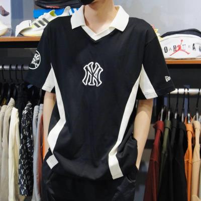 Áo Thun Jersey Polo New Era BLack White [19220195]