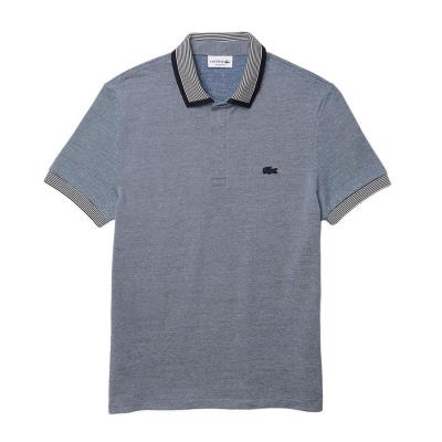 17797 - Áo thun Polo Lacoste Regular Fit Striped Finishes Cotton