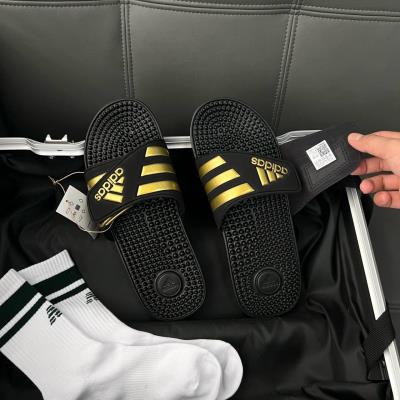 Dép Adidas Adissage Core Black / Gold Metallic [EG6517]