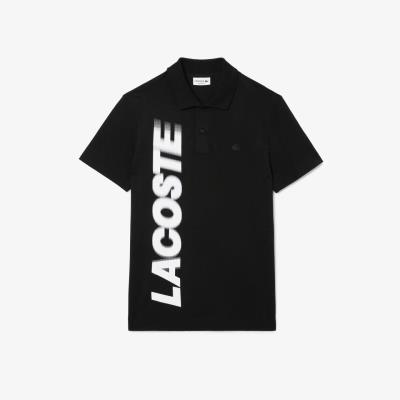 Áo Polo Lacoste Regular Fit Lacoste Movement Printed Black [PH2801 51 031]