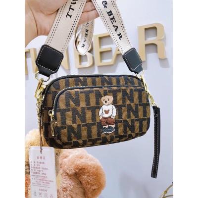 TÚI TTWN BEAR CROSSBODY MONO BROWN [TG9004 103630]