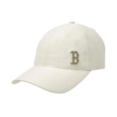 Nón MLB Jacquard Embo Monogram Boston Red Sox ''Dark Cream'' [ 3ACPM034N-43CRD]