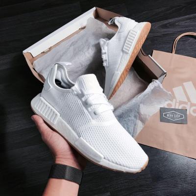adidas gazelle silver green womens Adidas NMD R1 White Gum (2018/2020) main image 1