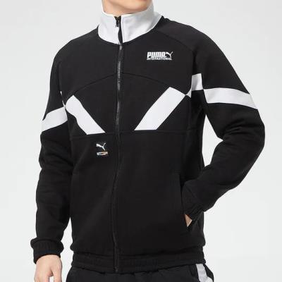 Áo Khoác Puma Logo Sports Stand Collar Jacket Black  [531339 01]