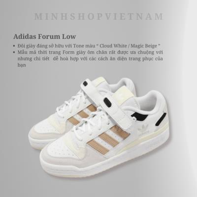 Giày adidas Forum Low Cloud White / Magic Beige / Core Black [GW7107]