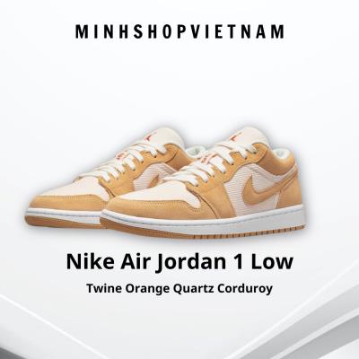 ~Sale Giày Nike Air Jordan 1 Low SE Twine Orange Quartz Corduroy [DH7820 700] [O] - FLAW_ Discount - Image 1