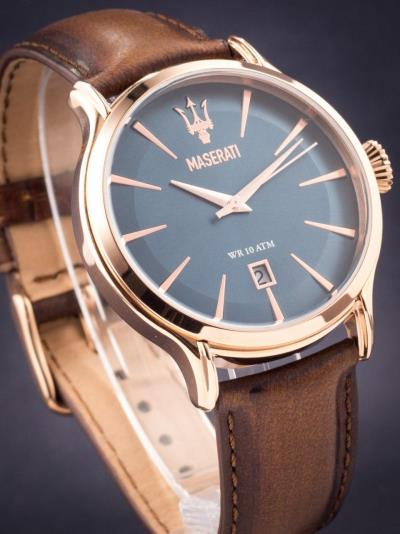 Maserati Epoca Dial Brown/Blue Watch ** [R8851118001]