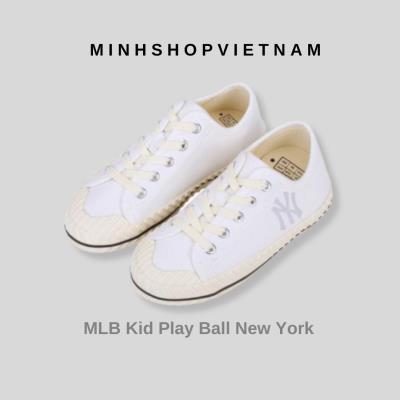 Giày MLB Kid Play Ball New York Yankees White [ 72shp1111 50w ]