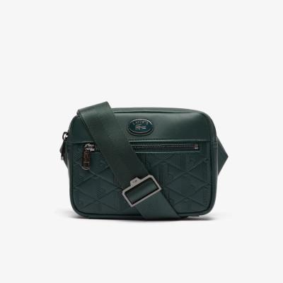 Túi Lacoste Leather Monogram Print Shoulder Men Bag [NH4401MR B43]