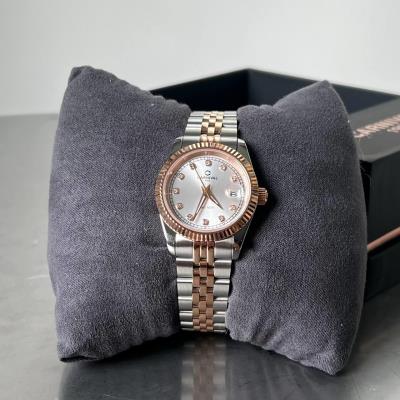 Đồng Hồ I&W Carnival Japan Quartz Sapphire ''Silver/Gold-Brown '' [8131L]