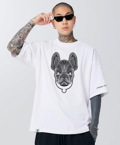 Áo Thun Life Work White Logo Black Basic [lw235ts095]