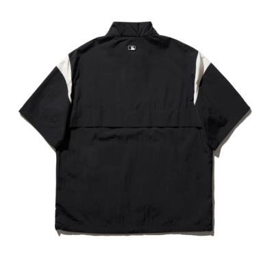 ÁO KHOÁC MLB VARSITY SHOULDER SCHEME SHORT SLEEVE ANORAK ' BLACK'  [ 3awjv0843 50bks ]