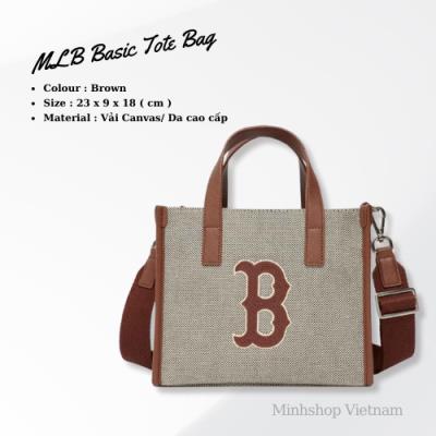 Túi MLB-GLOBAL Basic Big Logo Canvas Tote Bag BOSTON RED SOX [3aors062n 43brd]