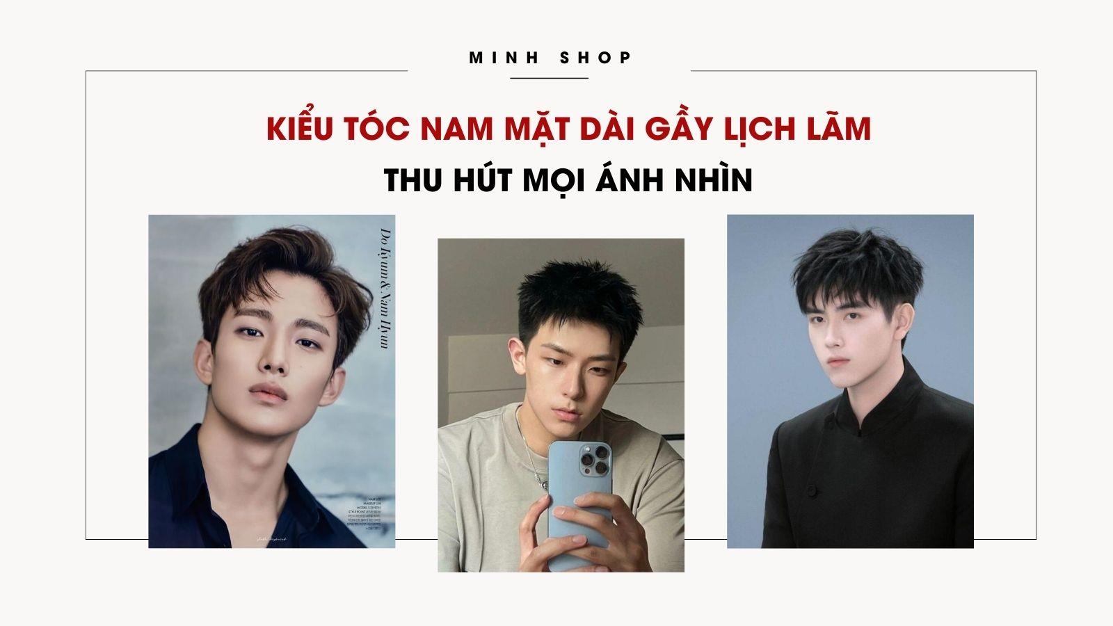 kiểu tóc nam mặt dài gầy