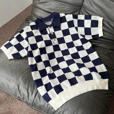 Áo Polo FRANCIS MANTINI Sportswear Checkerboard 'Navy /White'