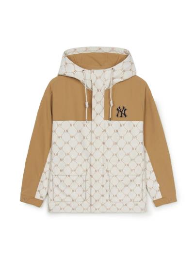 Áo khoác MLB CLASSIC MONOGRAM NEW YORK YANKEES CREAM/ BRONW [3AWJM0151-50CAL]