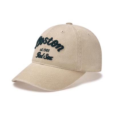 Nón MLB Varsity Lettering Pigment Unstructured Ball Cap Boston Red Sox ''Beige'' [3ACPDS14N 43BGL]