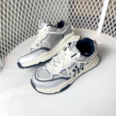 Giày MLB Korea Chunky Runner Race New York Yankees Silver [ 3ARNCRL4N-50SIS ] Order 7-10 ngày