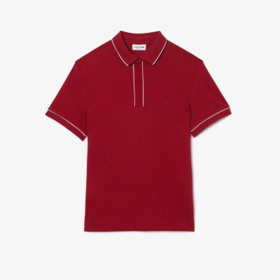 Áo thun Polo Lacoste Smart Paris Stretch Regular Fit ''Bordeaux'' [PH8184 51 IXX]