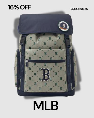 20650 - Balo MLB Diamond Monogram Boston Red Sox ' Beige'