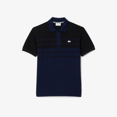 Áo thun Polo Lacoste Classic Fit Contrast ''Black/Navy'' [PH8135 51 JB1]