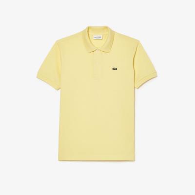 ~Sale Áo Polo Lacoste Petit Piqué Cotton Classic Fit ''Yellow'' [L1212 10 107] FLAW_ Discount