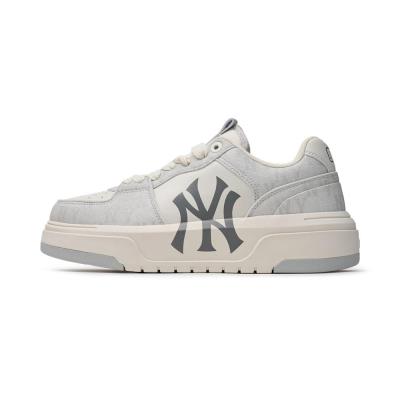 Giày MLB Chunky Liner Denim Classic Mono New York Yankees ''Grey'' [3ASXCLD4N 50GRS]